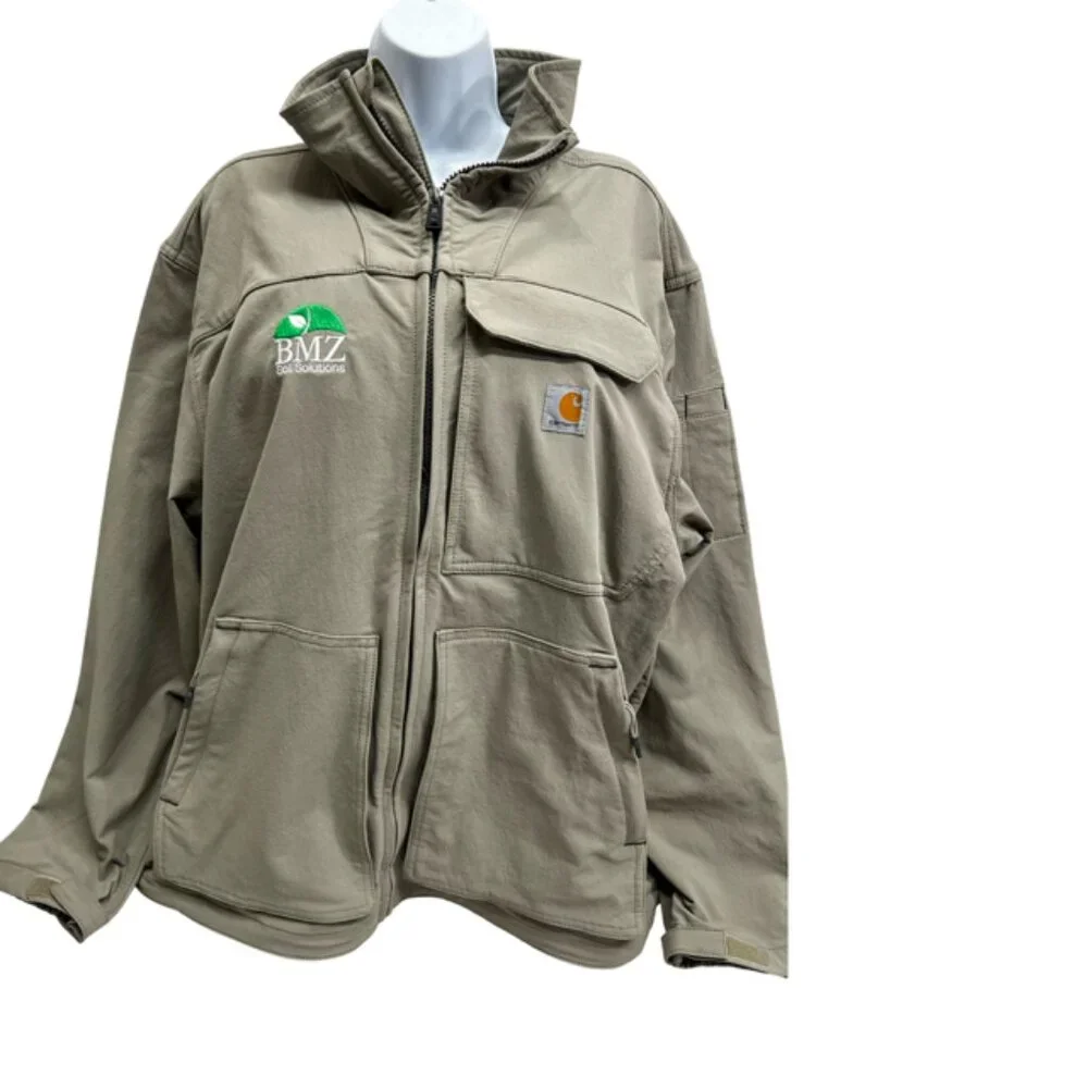 VTG Carhartt XL Rain Defender Jacket Super Dux  Relaxed Light Gray3rd Party( 92) - Picture 6 of 7